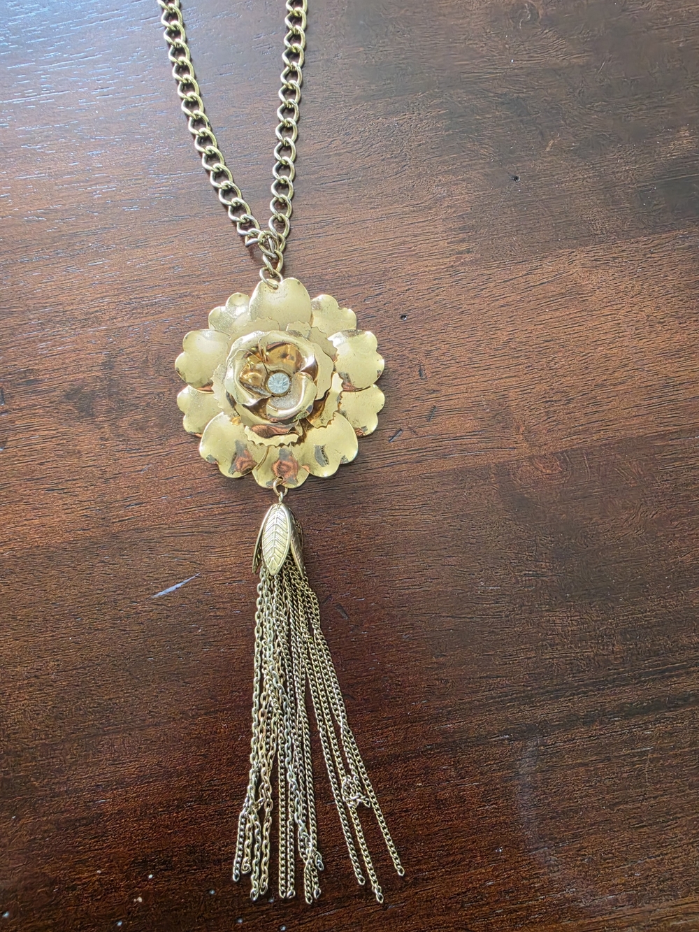 Vintage inspired Flower Statement Necklace